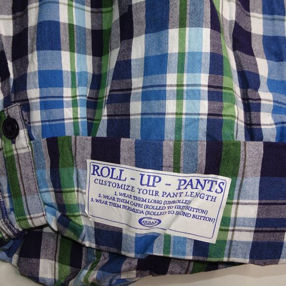 Lake Tahoe Plaid Roll Up Pajama Pants NWT - Picture 7 of 9